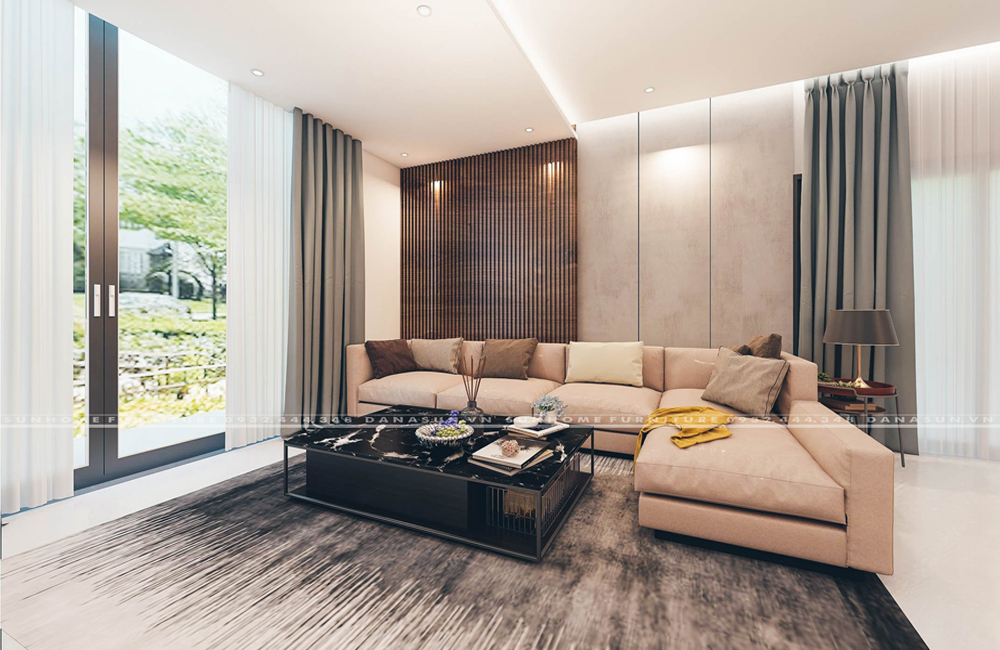 Thiết kế nội thất phòng khách tại Đà Nẵng theo xu hướng hiện đại năm 2022