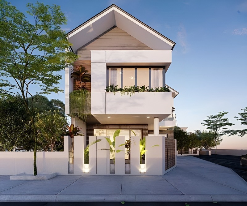 thiết kế nhà phố mái thái Đà Nẵng