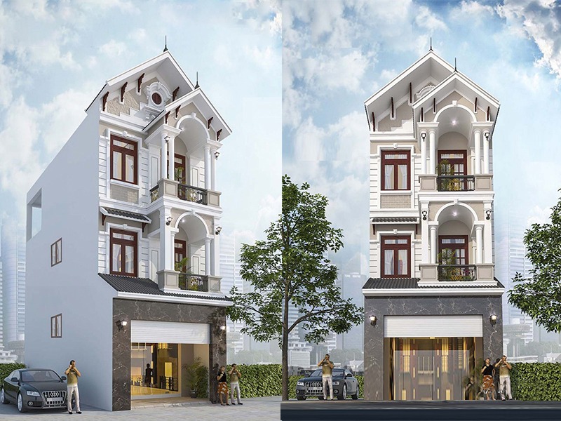 thiết kế nhà phố mái thái Đà Nẵng
